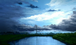 动漫风景壁纸,壁纸中的梦幻画卷